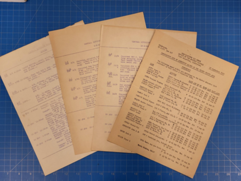 1952 US Army Provost Marshal Arrest List Division Bulletins Military Documents
